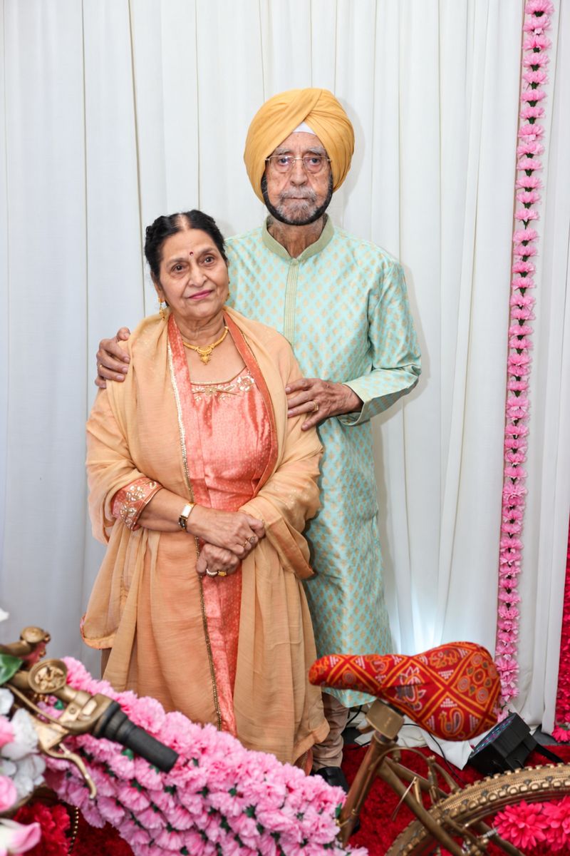 Bhupinder and Jagjit together at a family celebration